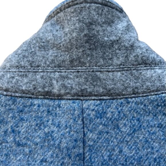 Talbots Womens Blue Heather Wool Blend Equestrian 3 Button Blazer Jacket Plus 14 - Picture 13 of 16